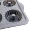 6-Cavity Metal Reinforced Silicone Mini Fluted Cake Pan by Celebrate It®